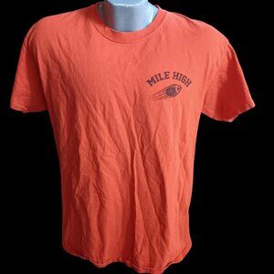 Vintage Men's Football T-shirt Medium Mile High Colorado Jock Crewneck Football